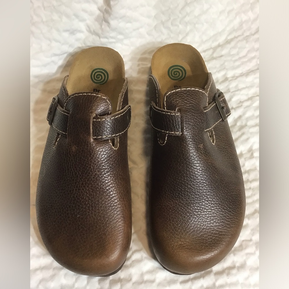 DR. BRINKMANN  UNIXES CLOGS SLIPPERS BROWN LEATHER SIZE 44 (W 11.5 M 10)